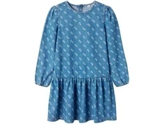 Name It cowboykjole mellem blå denim med logo print